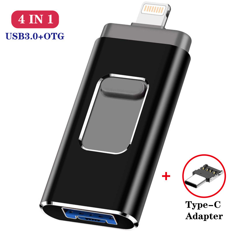 Mobile phone USB flash drive 4-in-1, 13-in-1, suitable for Apple and Android Type-C, multi-functional gift, 1T cross-border 128g Item Picture