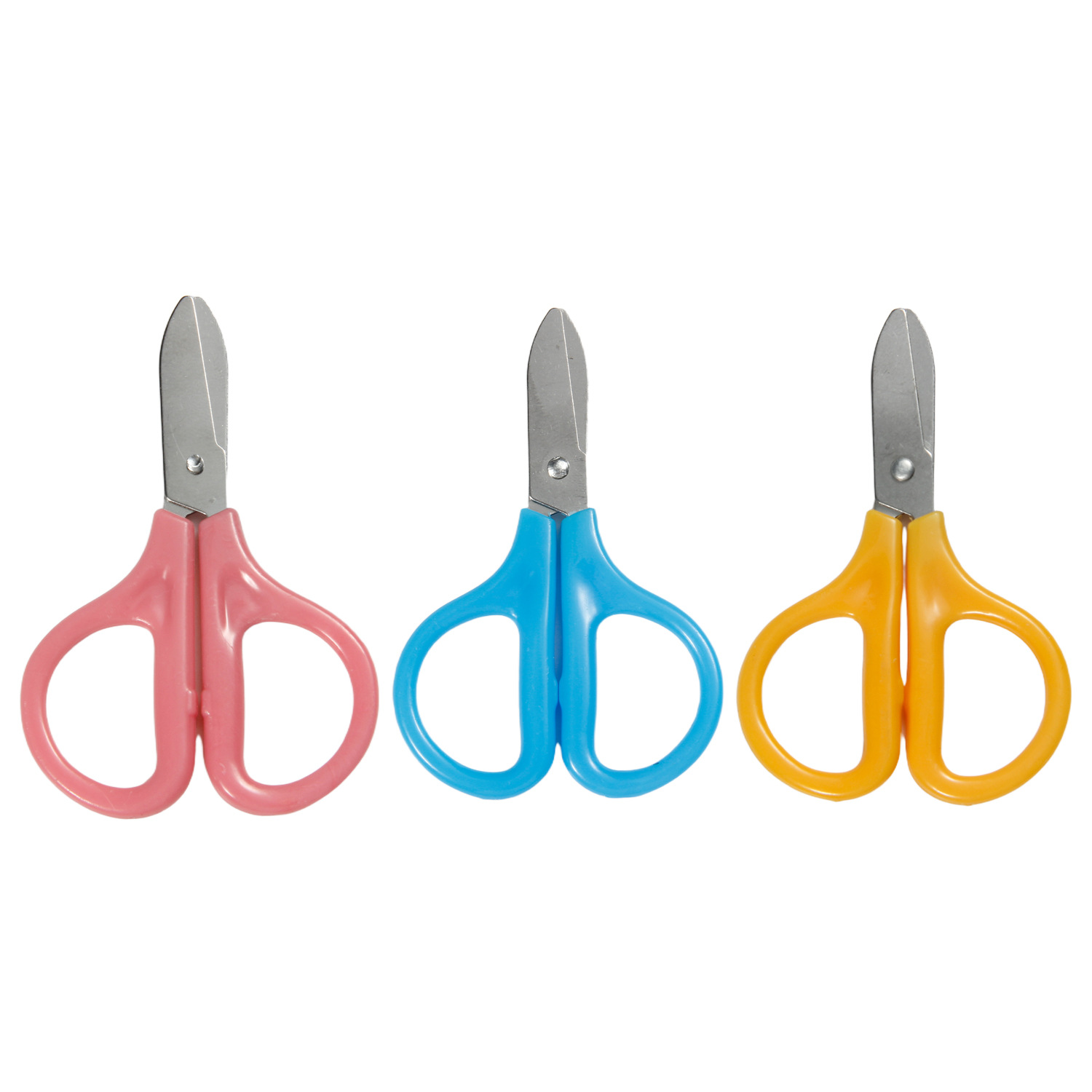 The manufacturer supplies round-headed paper-cutting household small scissors, sewing kits, hand scissors, scissors and stainless steel scissors Item Picture