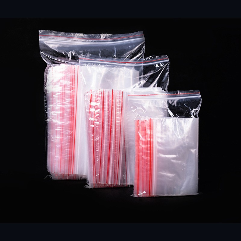 pe sealed bag packaging storage bag, clothing plastic packaging sealed bag, pe self-sealing bag, transparent bone bag, tight bag details Picture