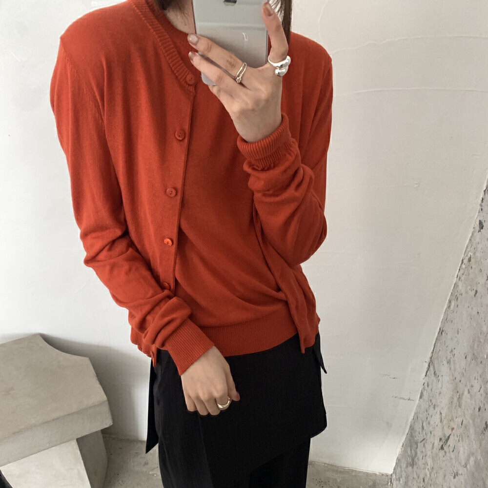 Wensen online's 13th Row Korean Tencel knitted cardigan for Women's Spring New single-breasted coat 92312