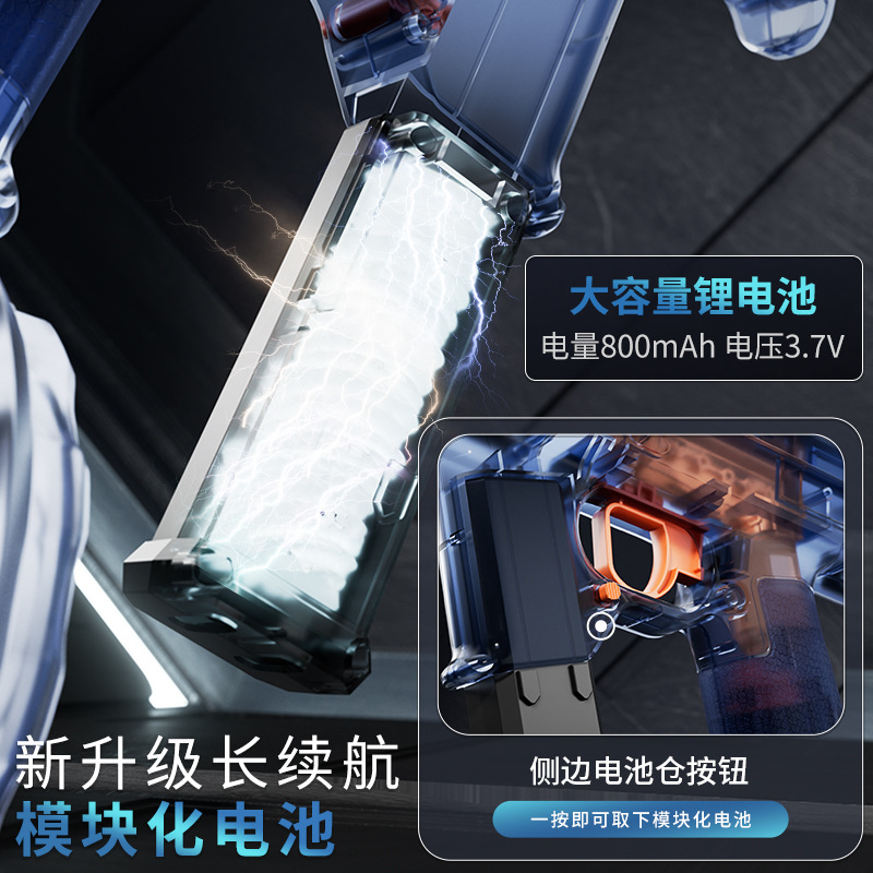 MK3 Fire Dance Water Gun toy: Large-capacity cool flash light linkage pulse self-priming electric continuous fire water gun Application Scenario