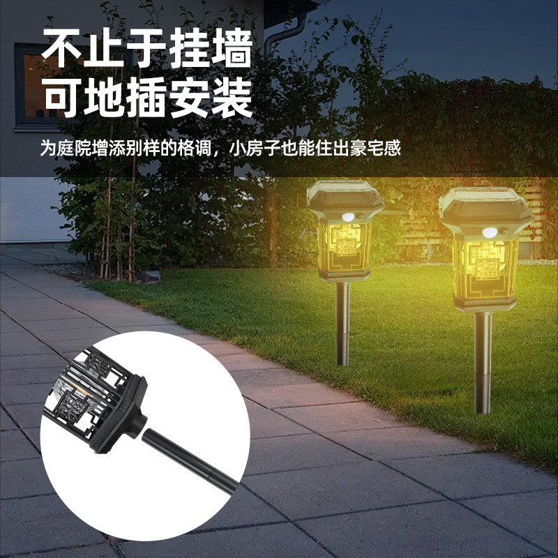 太阳能地插灯户外庭院装饰灯防水防尘太阳能照明灯细节图