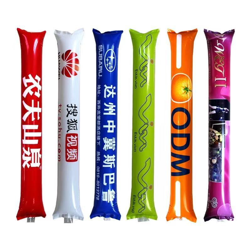 充气啦啦棒手持棒铝膜气球加油棒助威棒可印单彩logo足球篮球细节图