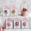 Cross-border best-selling resin cartoon cute strong adhesive key wall hanging, wall hanging hanger hook, seamless towel adhesive hook Specification image