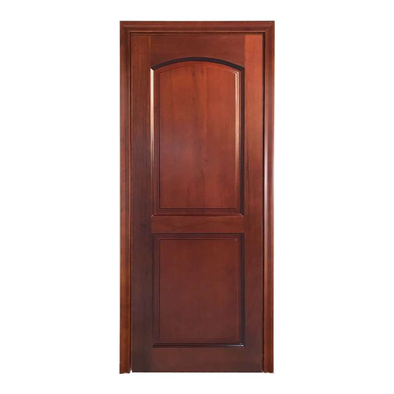 Walnut wood composite solid wood door, swing interior door, bedroom door, anti-corrosion, moisture-proof, environmentally friendly lacquered door, room door wholesale Item Picture