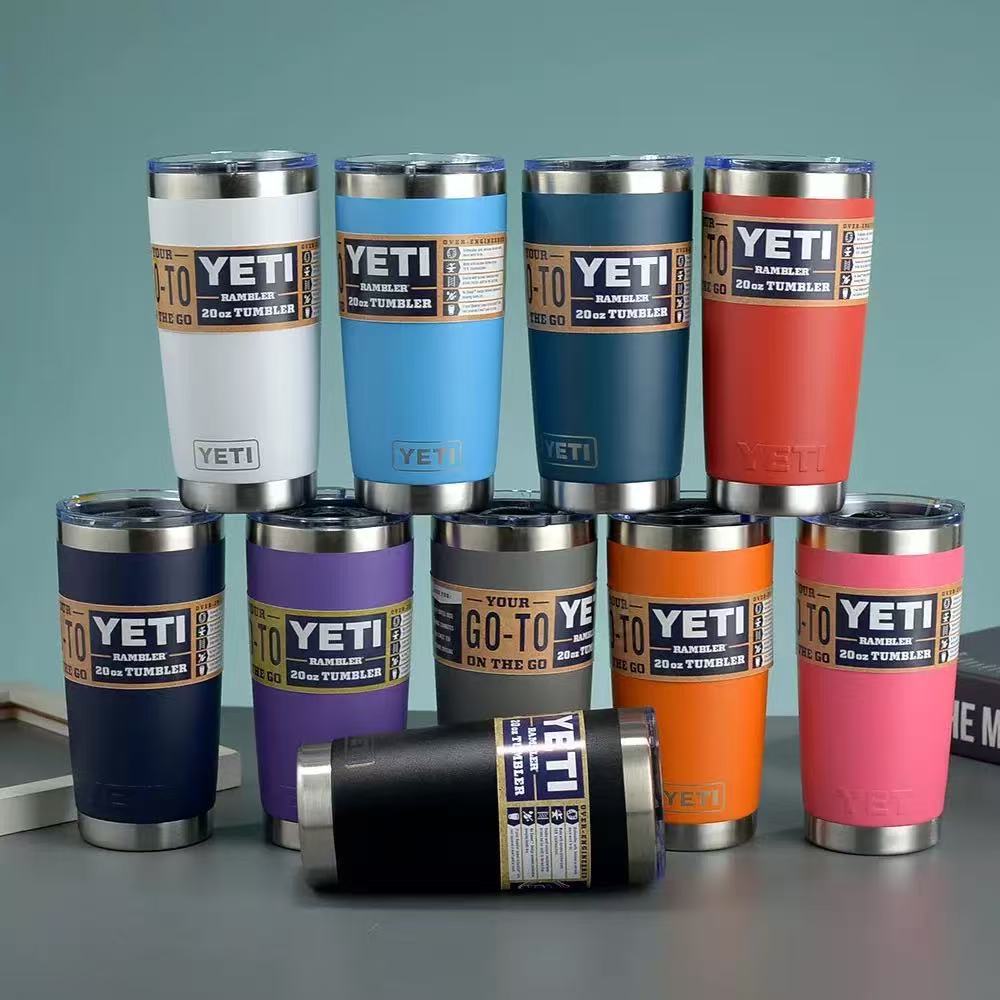 304 stainless steel insulated ice cup, 30oz large-capacity double-layer insulated cup, 20ozYETI car cup strap Specification image