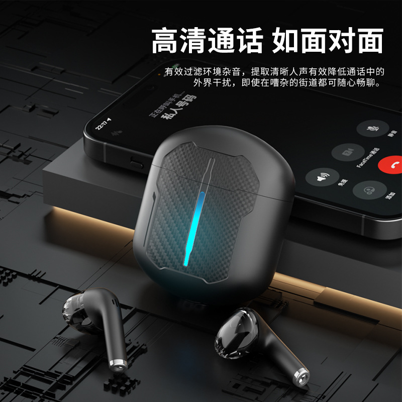 GM88 wireless Bluetooth headphones: New smart noise-cancelling, comfortable, waterproof, semi-in-ear with digital display, private mold, trendy style Specification image