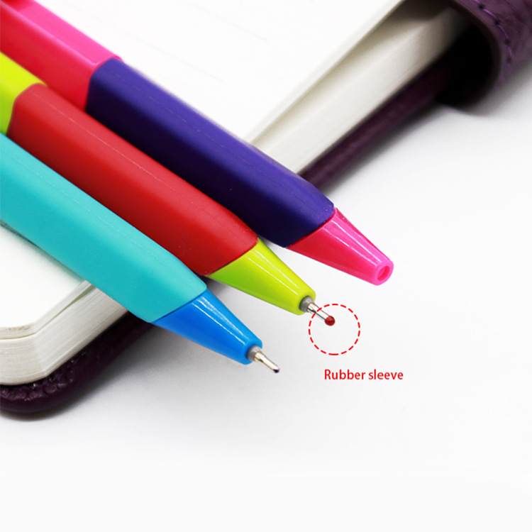 Yalong Cross-border New Design 0.5 color pen barrel high-quality standard office/school medium oil pen Ballpoint pen Application Scenario