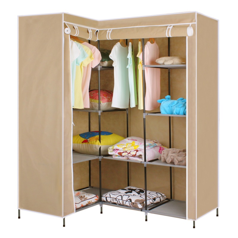 衣柜/折叠衣柜/木柜子/收纳柜防尘/集成家居白底实物图