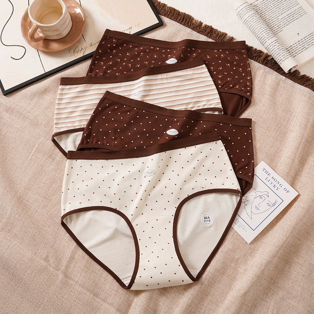 Plus-size woolen underpants for women, mm2026 new style 10A antibacterial extended crotch textured three-corner pants, 200 pounds overweight girls Specification image