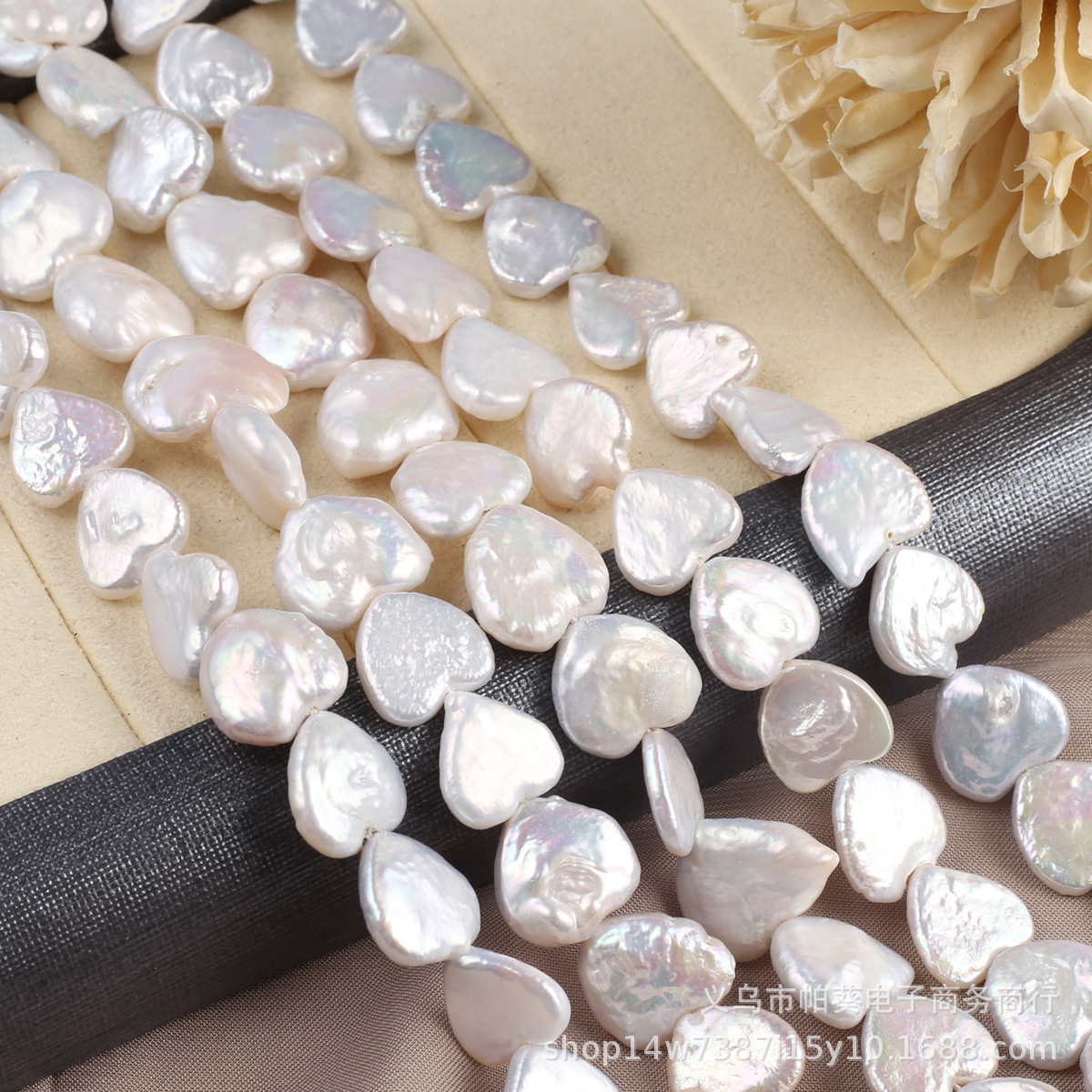 Natural freshwater pearl Baroque heart-shaped jewelry DIY accessory factory wholesale