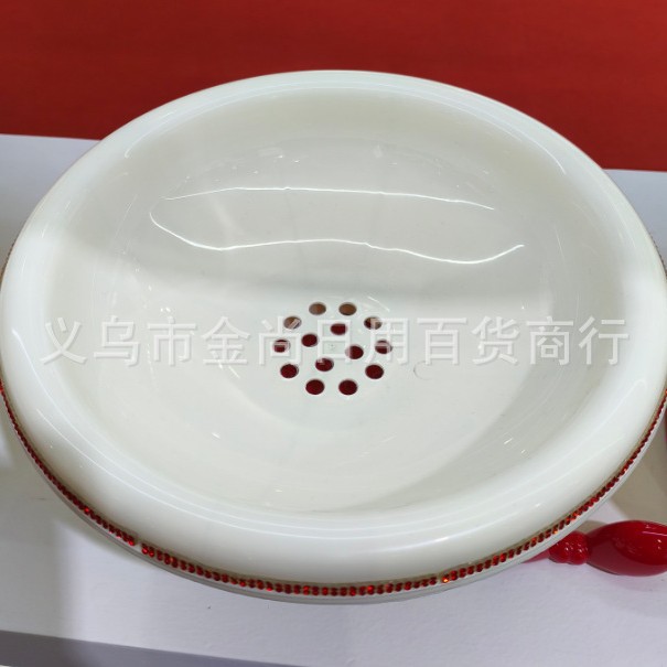 A simple fruit plate, a coffee table for the living room, a tiled fruit plate with legs, a draining basket, and a must-have snack table for the living room Specification image