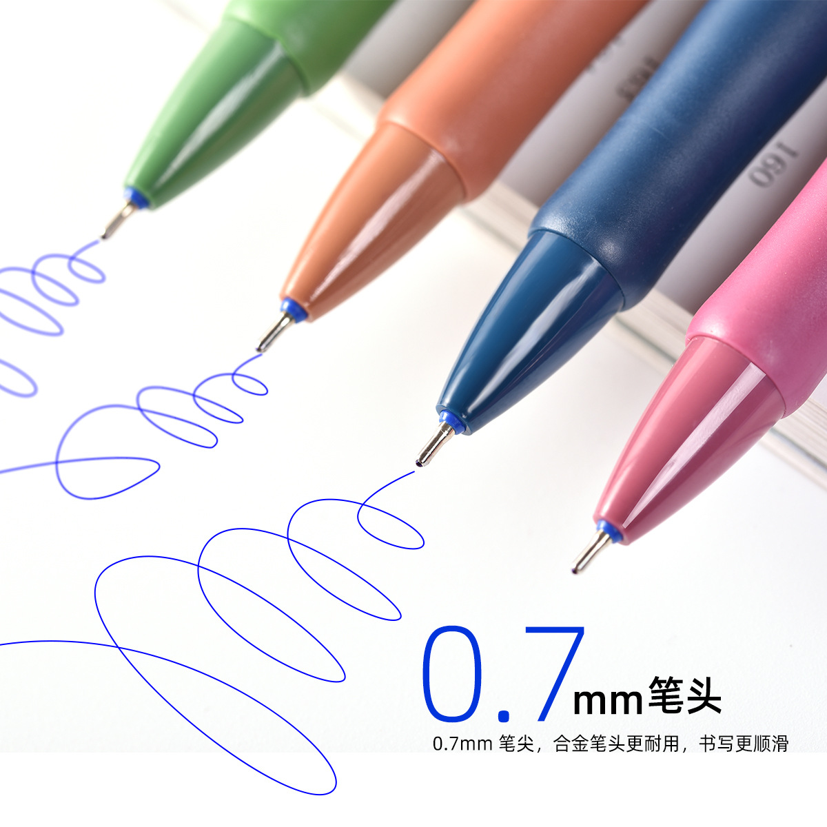 Wholesale of smooth oil pens in stock: 36 pieces of 5965MINI head oil pens/display box oil pens details Picture