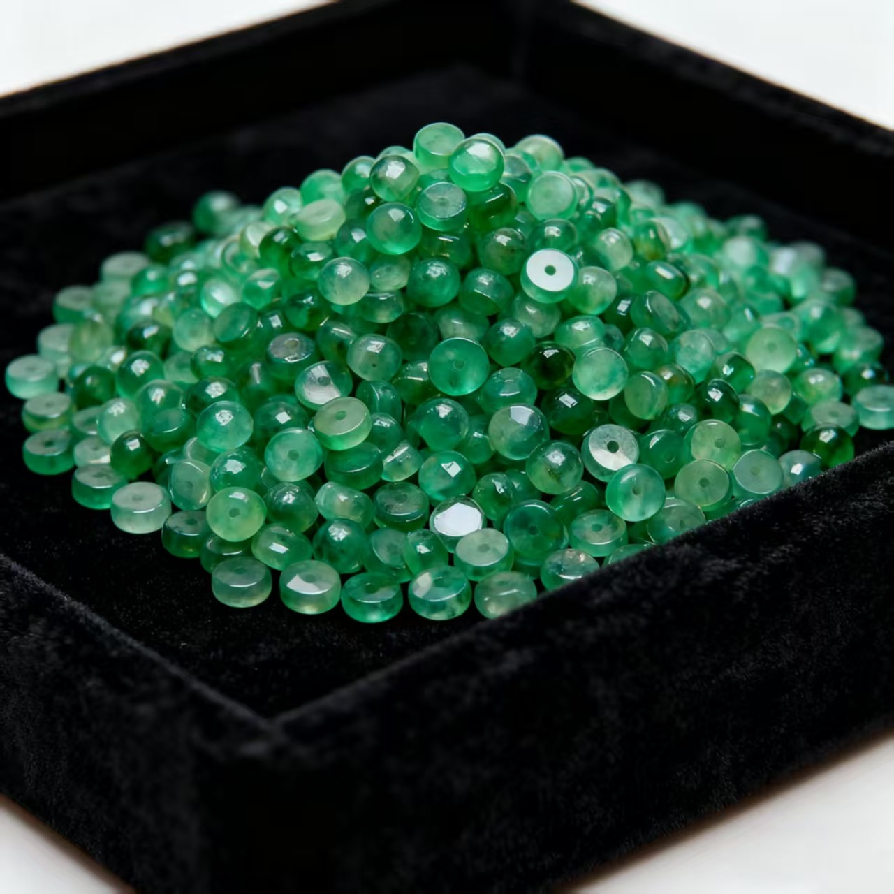 African jade scattered beads, round beads, diy handcrafted jewelry, bead bracelets, necklaces, Dingdang Guiyuan beads, jewelry accessories wholesale
