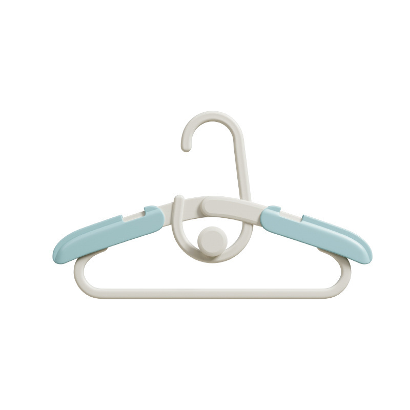 儿童衣架宝宝婴儿专用可伸缩中童大童新生儿小孩晾衣服撑防滑设计白底实物图