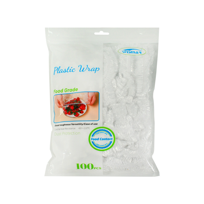 跨境外贸保鲜膜套食品保鲜罩100只英文包装