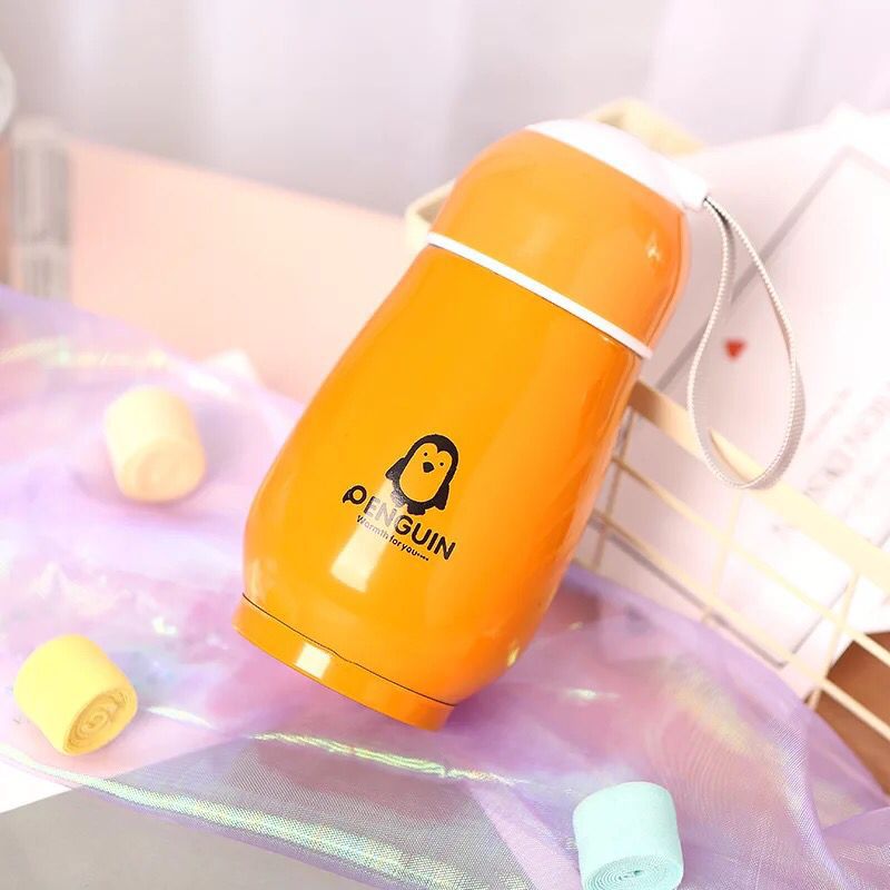 Best-selling stainless steel penguin insulated cup, double-layer portable water cup with handle rope, creative gift cup, custom logo Specification image