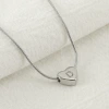 European and American stainless steel 26-letter heart-shaped necklace with a high-end feel, minimalist letter titanium steel pendant, collarbone chain, women's accessory Application Scenario