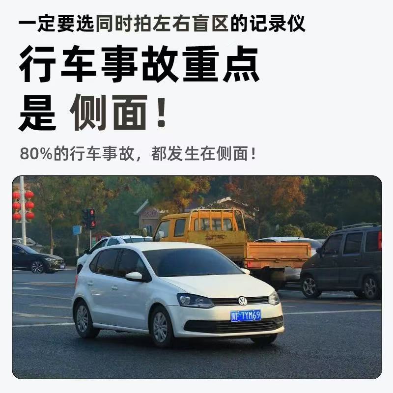Le Xiangyu 2026 New 360-degree panoramic dashcam with high-definition 4 lenses, 24-hour parking monitoring Sentinel mode Application Scenario