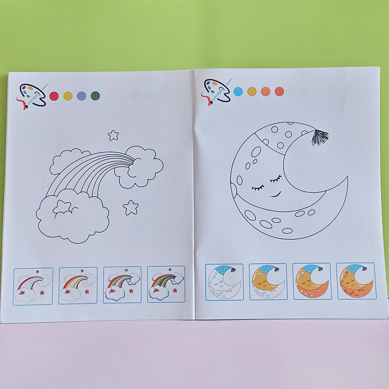 素描本儿童卡通/水画本/刮画纸卡通/刮画纸儿童卡通细节图