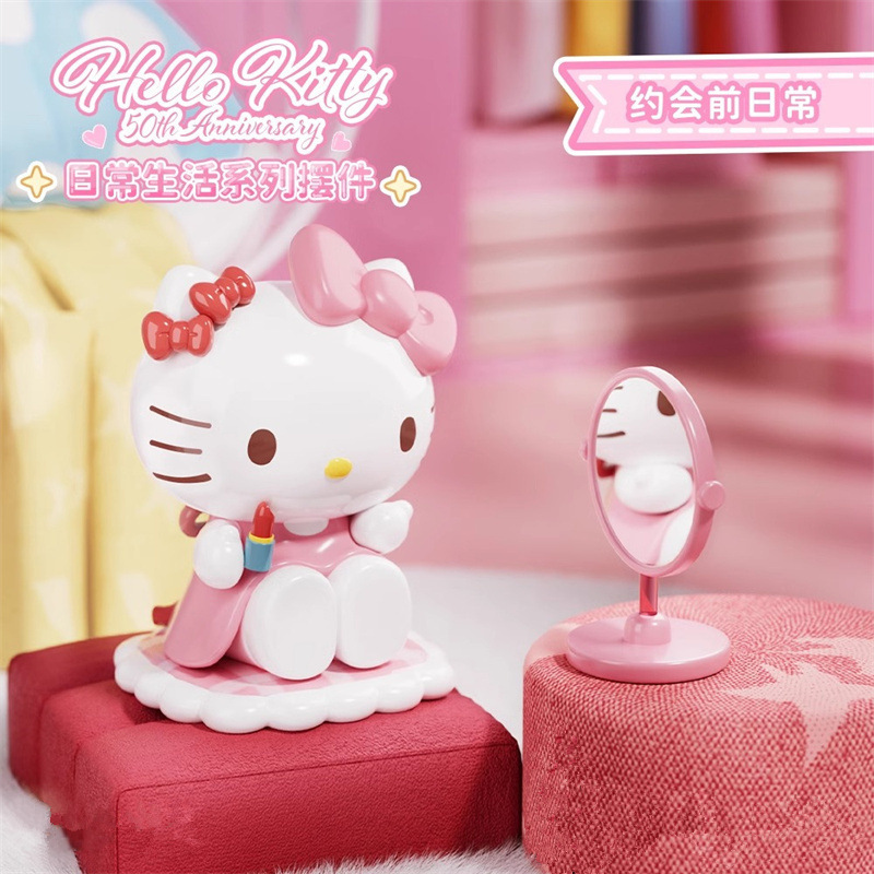 新款正版HelloKitty日常生活系列凯蒂猫手办周边潮流玩具摆件礼物产品图