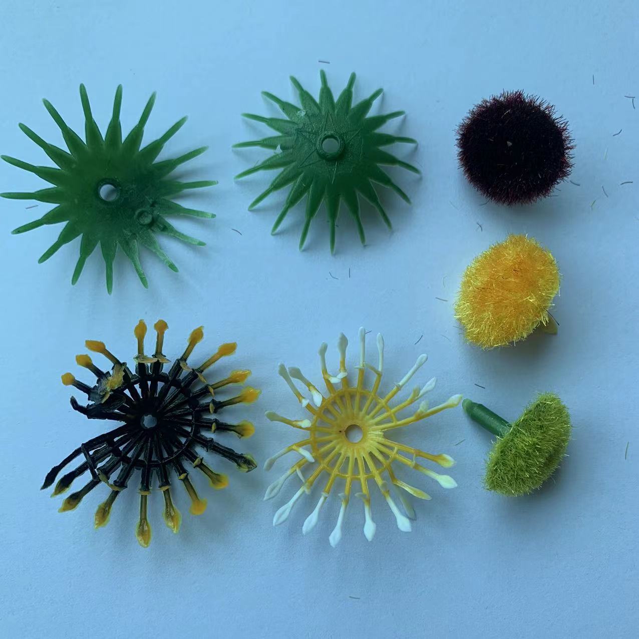 仿真小菊花野菊花波斯菊格桑花芯花底后盖 DIY手工菊花配件