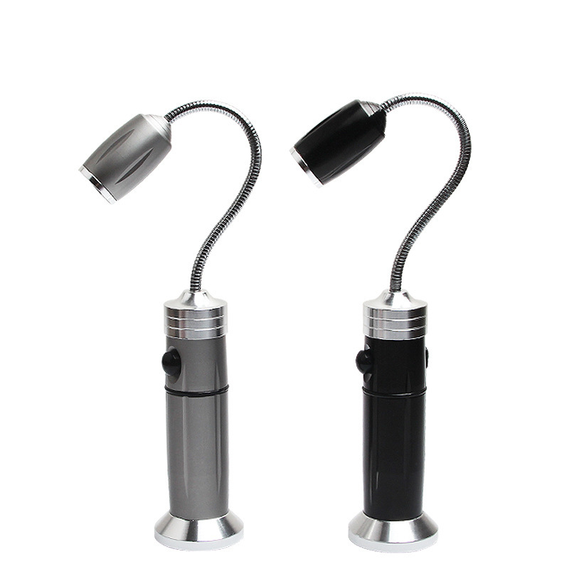 Cross-border bestseller barbecue light, focusing type with magnet led hose maintenance work light, strong light direct charging flashlight