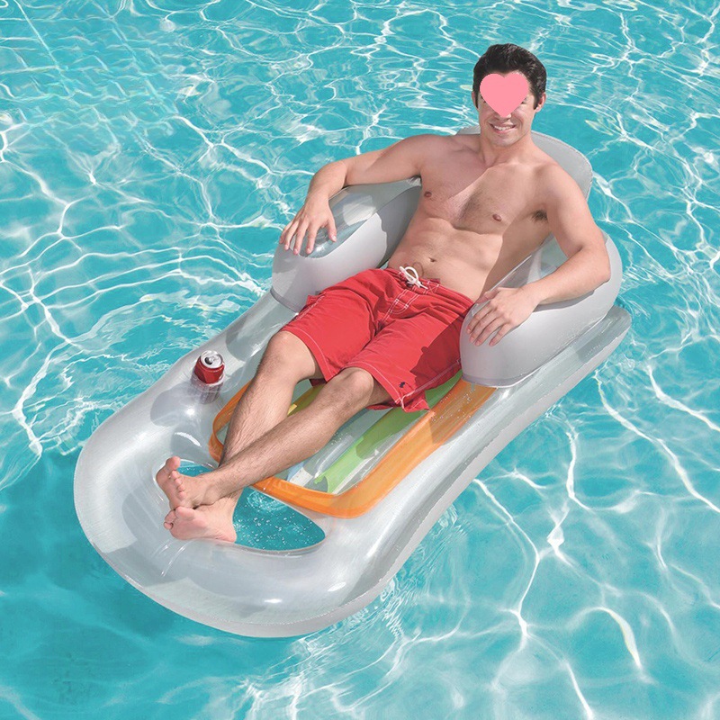 T2LBestway成人浮排游泳圈水上充气漂浮床垫海边冲浪板浮板沙滩躺