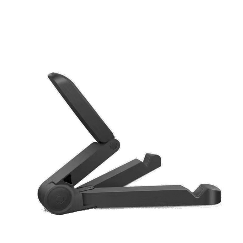 The mobile phone and tablet support stand is suitable for iPad dormitory folding desktop live streaming. It is a portable three-legged display stand that can be folded Item Picture