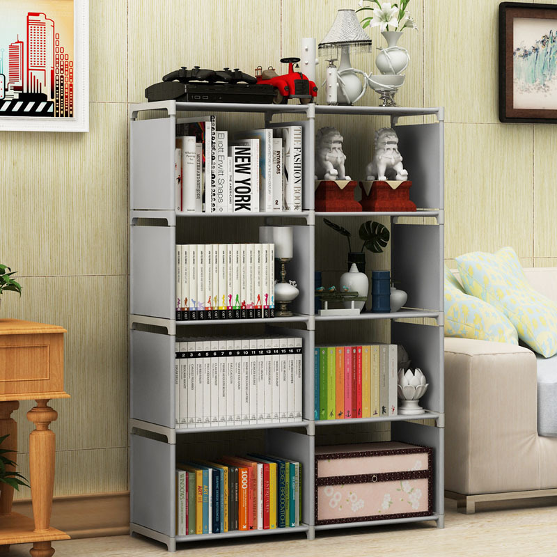 Multi-functional bathroom, hole-free perforated board storage rack, bedside storage rack, grey simple and practical household items