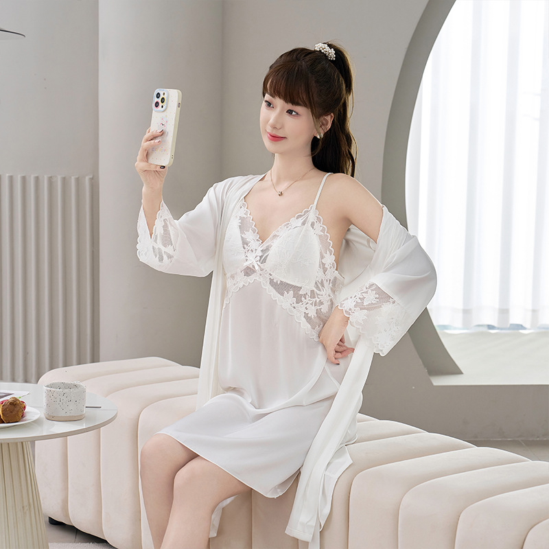 珊瑚绒冬衣/睡衣冬季女/睡衣冬/三件套女宽松东南亚/裙子细节图