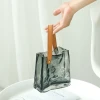 New light luxury natural-color handbag, glass vase, living room dining table, flower arrangement vessel, water-grown fresh flowers, fish tank ornament, vase, vase ornament Application Scenario