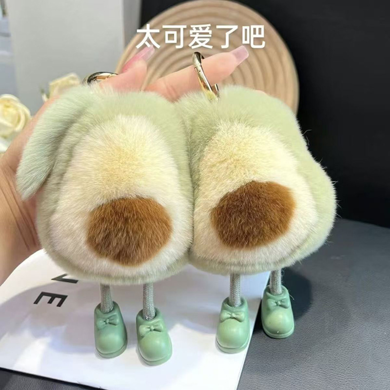 【 Avocado 】 Dopamine Good Things Happen Plush Pendant, car key chain, Small gift, Schoolbag, bag, pendant, girl