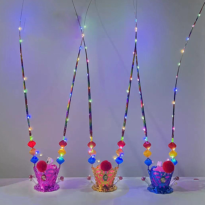 最新款孙悟空帽子发光紫金冠状元帽齐天大圣发光帽子景区地摊热卖