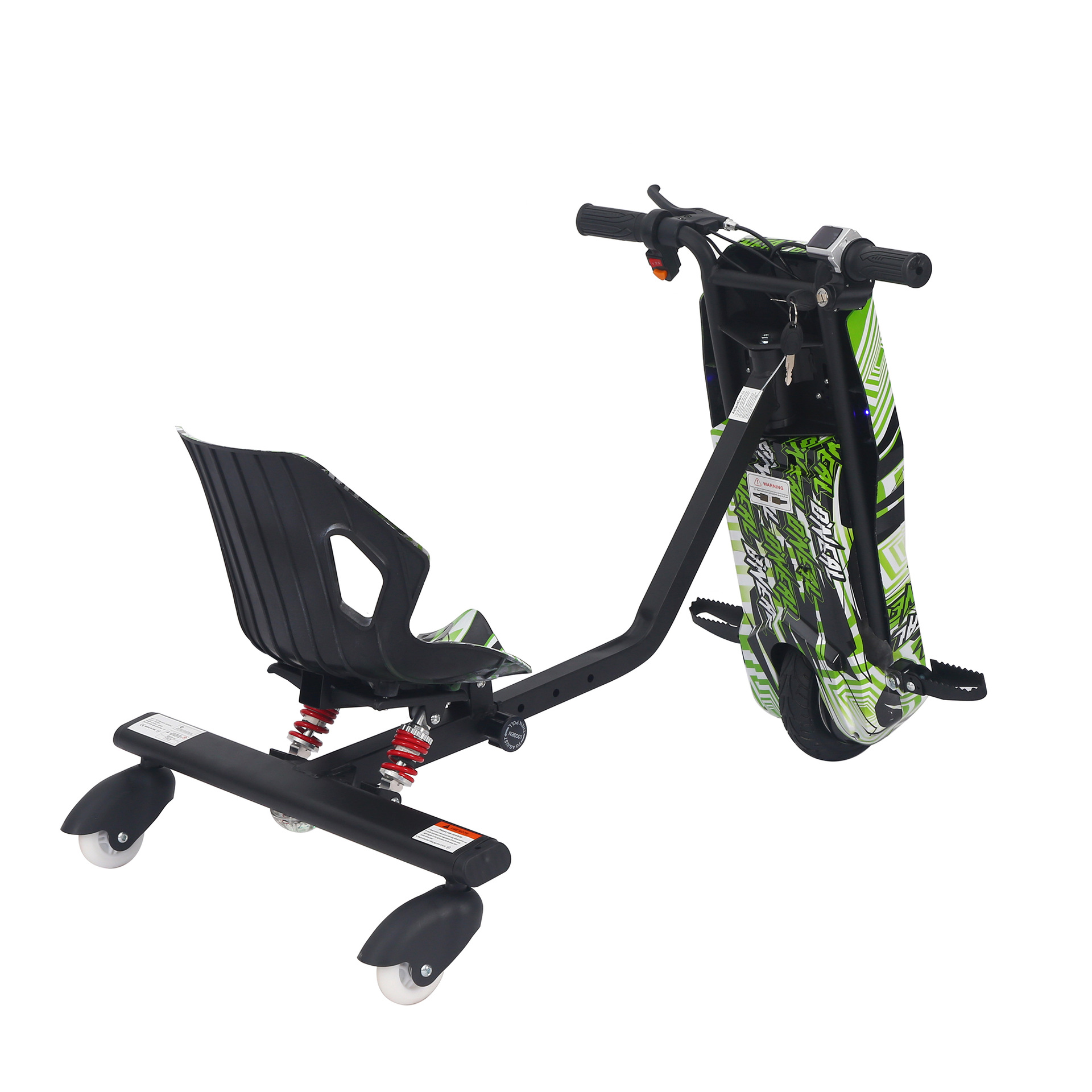 Customized children's electric three-wheel drift car for foreign trade, outdoor high appearance level, personalized drift car, bumper go-kart Specification image