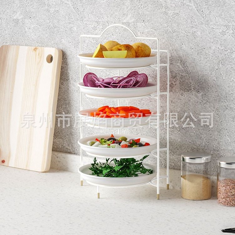 Preparation plate, vegetable plate, home hot pot kitchen, multi-layer storage rack, side dish plate, storage rack, exclusively dispatched by AliExpress Application Scenario