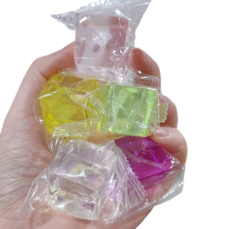Ice Cube Kneading Fun Simulation 25mm transparent jelly Slow rebound Stress Relief Release, a stress-relieving toy ice cube kneading Item Picture