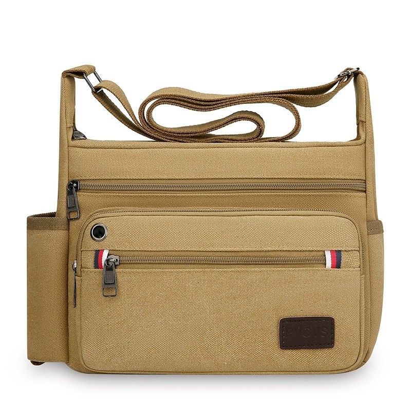 New tool kits, labor protection bags, wear-resistant construction site single-shoulder crossbody bags, large-capacity travel bags, canvas bags, men's bags, fashionable Item Picture
