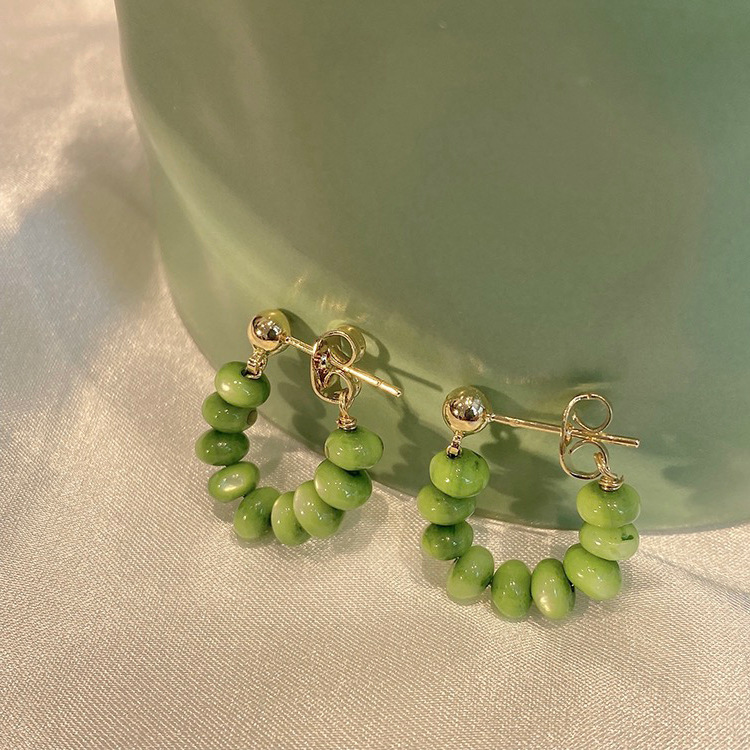 饰品/耳饰/耳环/锆石微镶毛坯耳环/锆石耳饰产品图