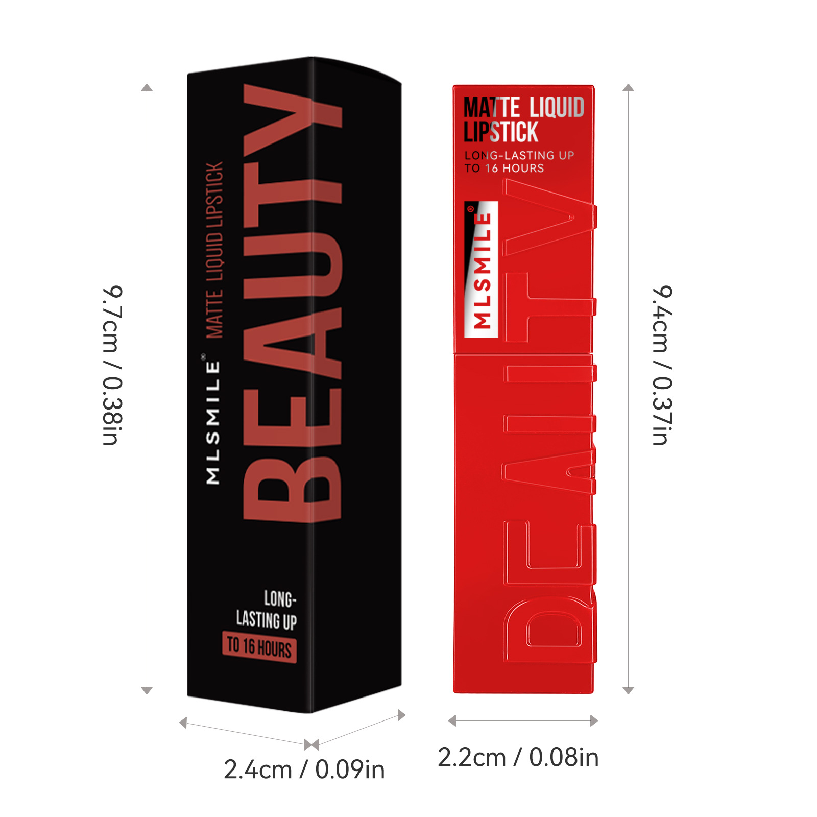 跨境专供哑光雾面液体口红不沾杯丝绒唇蜜唇彩外贸不掉色唇釉批发白底实物图