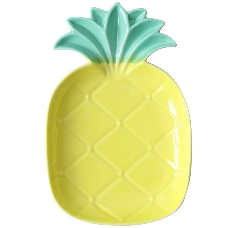 Fun ceramic tableware, creative pineapple stir-fried rice bowls, household snacks, fruit salad bowls, dessert bowls, irregular-shaped breakfast bowls Item Picture