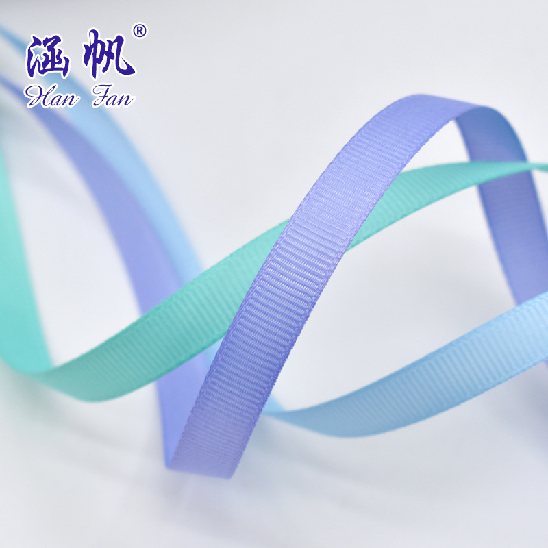 1cm ribbed tape, striped webbing, thickened double-sided threaded tape, solid color diy handmade bow plain weave tape on special offer details Picture