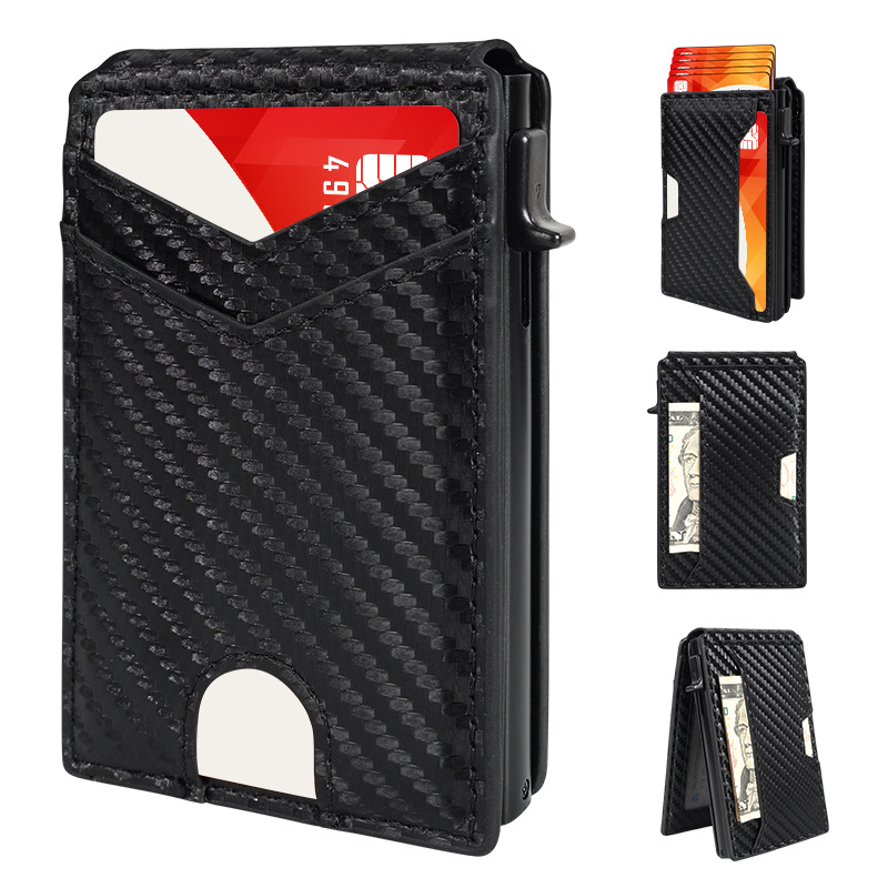 Cross-Border Anti-Demagnetization Men's Wallet, Large-Capacity Women's Bag, Popular Women's Bag, Coin Purse, Id Storage Bag, Card Bag