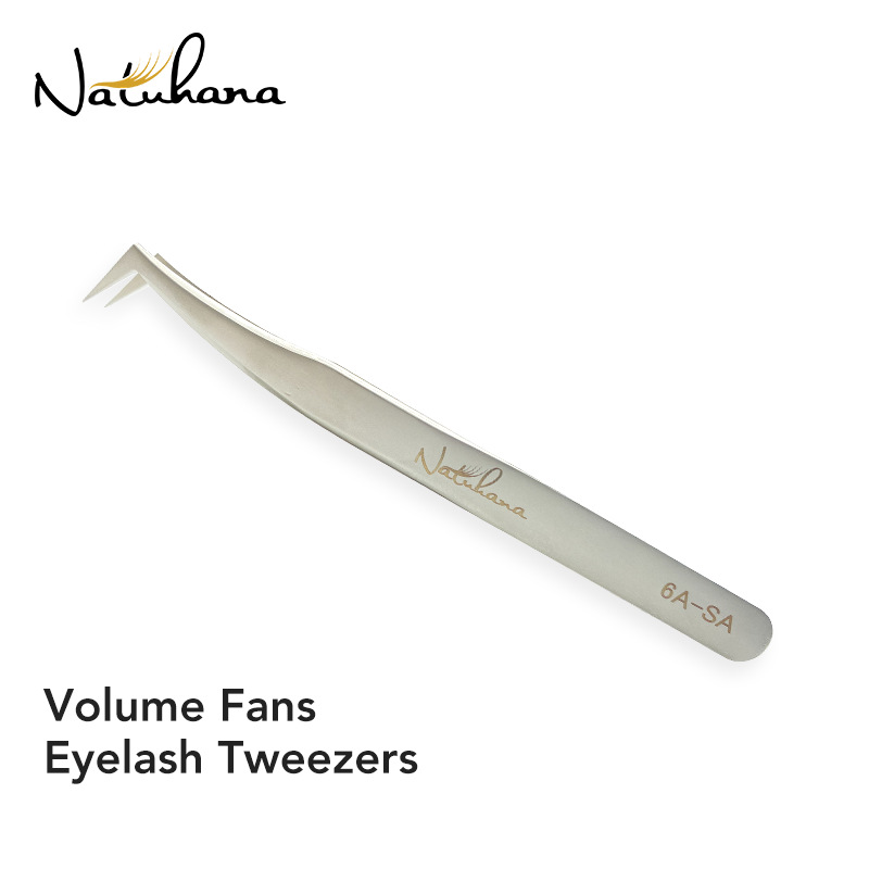 shanilak's ultra-precision eyelash extension tweezers in silver N, ST, 6ASA, and U series can be used for multiple or single extensions Specification image