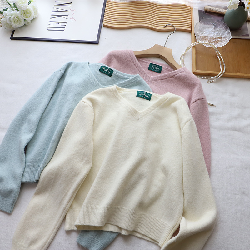 毛衣/打底衫高领/打底针织毛衣/毛衣女宽松韩版/羊绒衫细节图