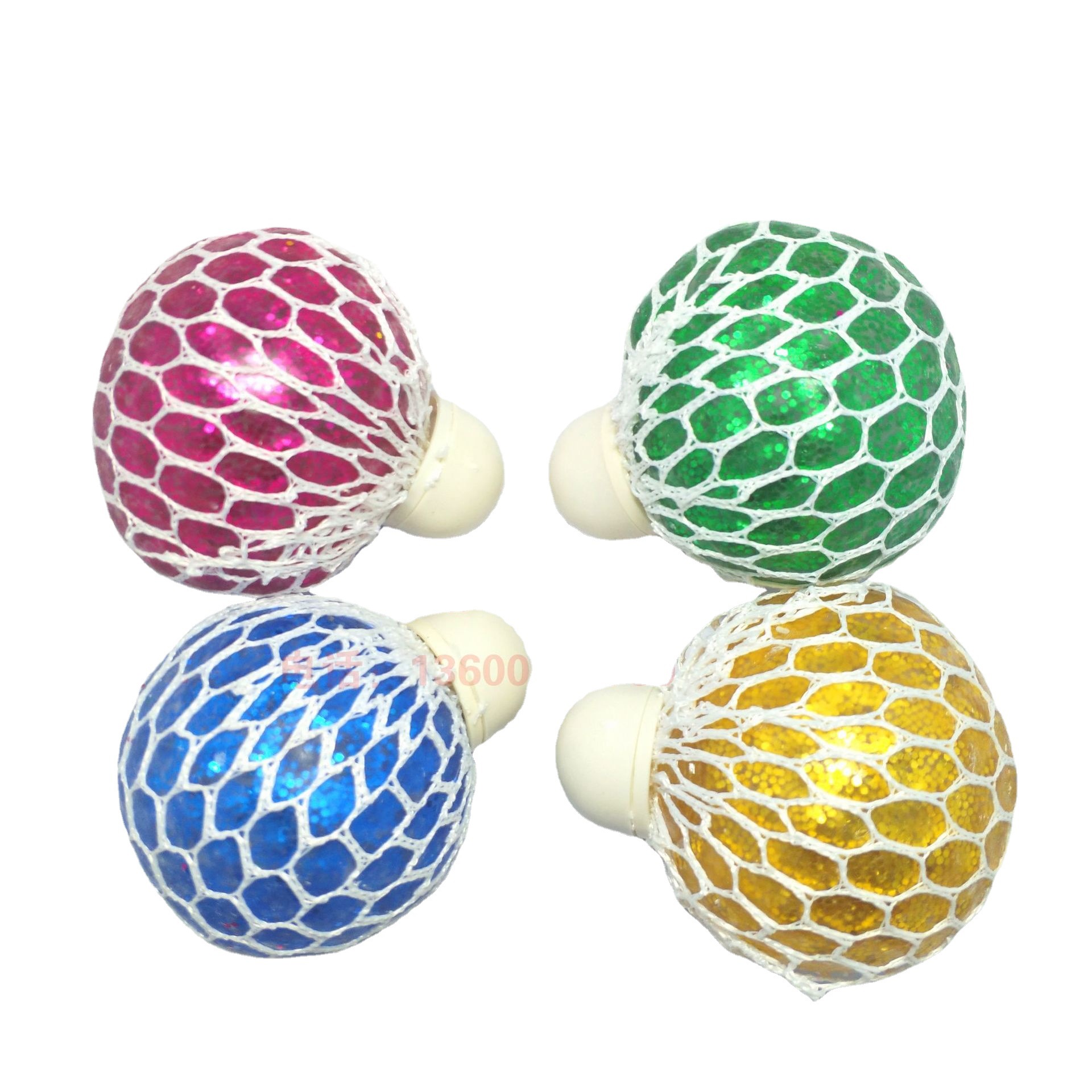 6.0 Colored pearl Grape balls, medium-sized gold powder covered release balls, new and unique children's toys, direct sales from the manufacturer Item Picture