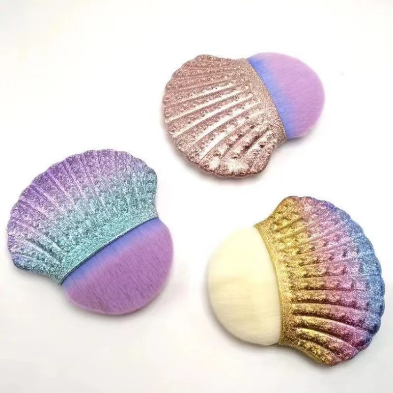 Flash powder shell makeup brush, portable large loose powder brush, soft bristle blush brush, high appearance level beauty tool for Internet celebrities, factory customizable Application Scenario