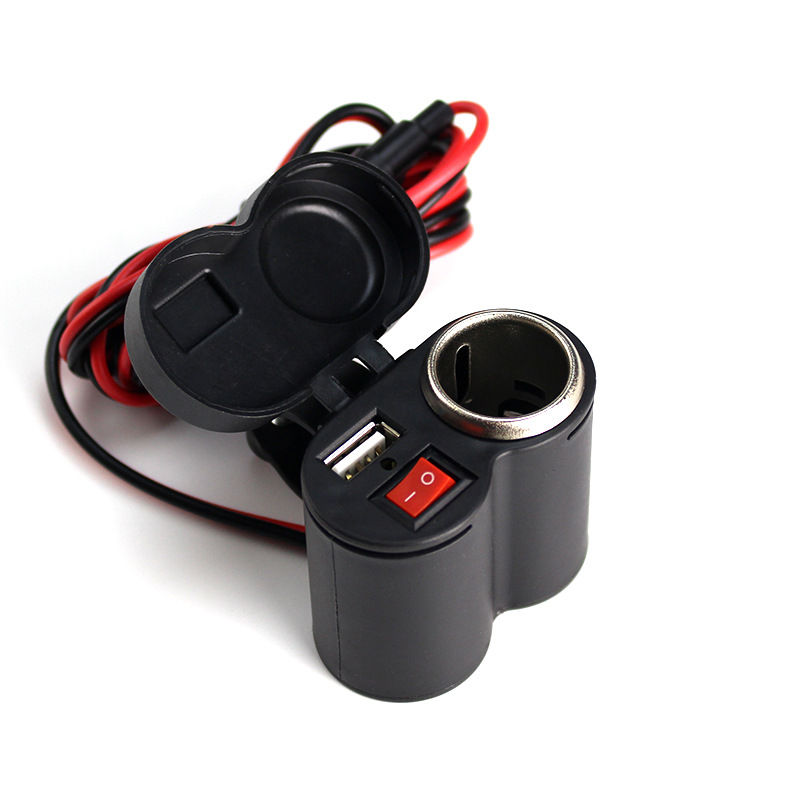 CD-3016 cigarette lighter socket, usb car mobile phone charger, universal USB car cigarette lighter for motorcycles, 1 Waterproof mobile phone charger, multi-functional cigarette lighter Item Picture