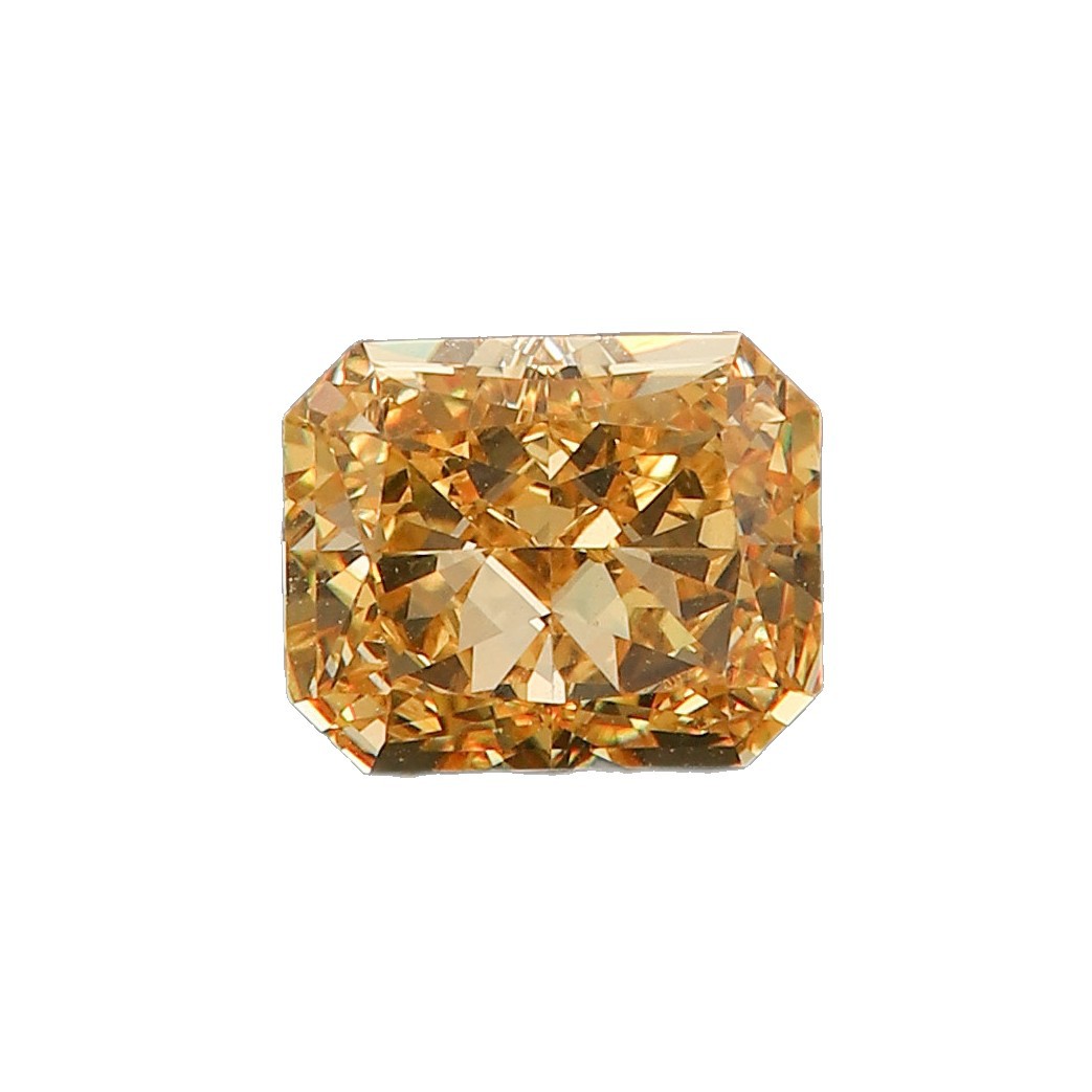 Ice flower cut rectangular chamfered zircon rough stone emerald cut yellow diamond zircon ring face jewelry clothing accessories Item Picture