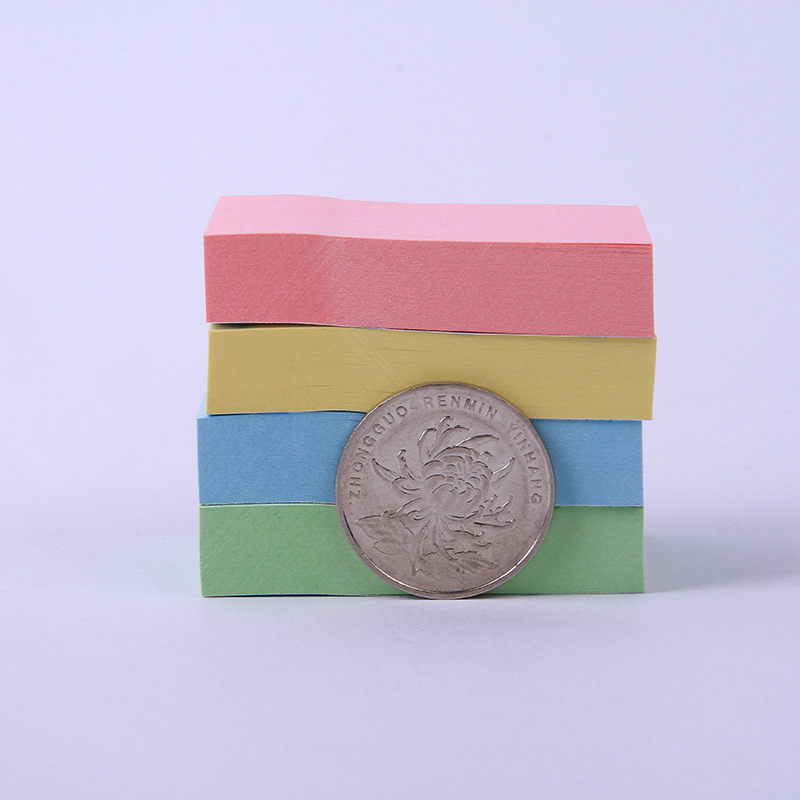 100 mini square sticky notes in stock, small-sized office message notes for milk tea shops details Picture